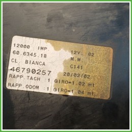 Quadro strumenti contachilometri tachimetro VEGLIA BORLETTI 60.6345.18 FIAT MAREA TD 46790257