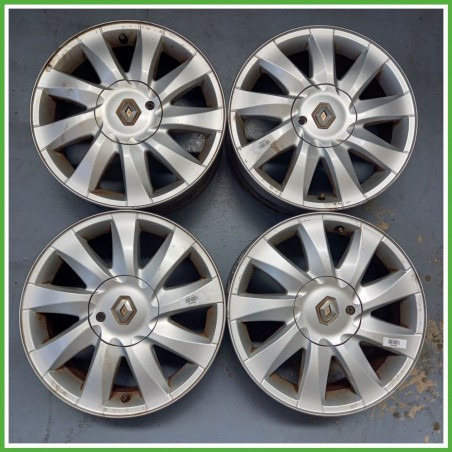 Cerchi in Lega RENAULT MEGANE 2a Serie (dal 02/2006) 16 pollici 16" 6.5J 4x114.3 ET 49 4pz originali usati