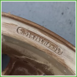 Cerchio Singolo in Lega PEUGEOT 206 (dal 09/1998 al 06/2009) 14 pollici 14" 5.5J 4x108 ET 34 originale usato al pz