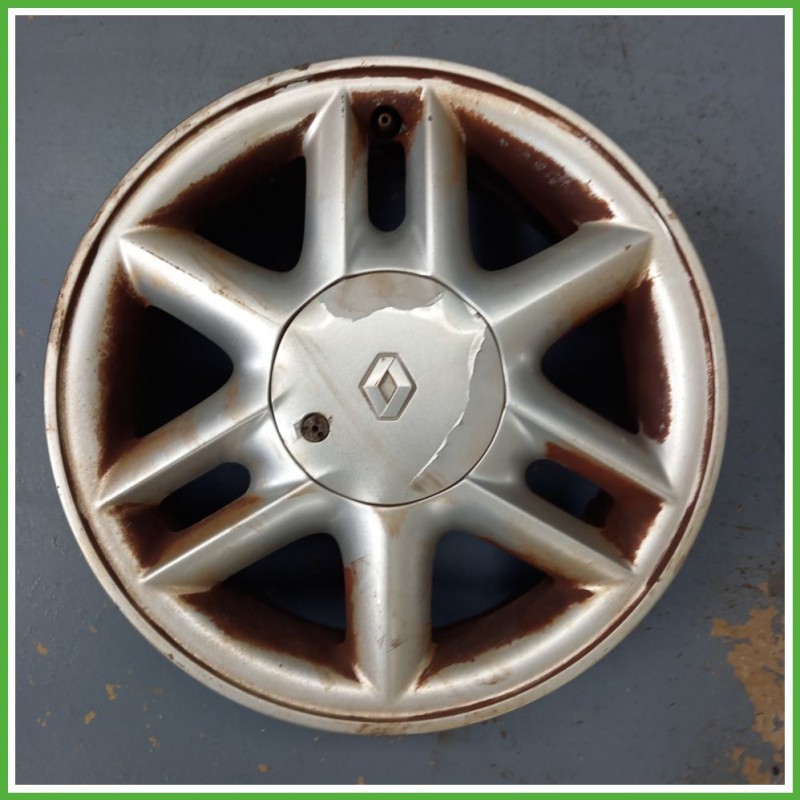 Cerchio Singolo in Lega RENAULT SCENIC (dal 03/1999 al 05/2003) 15 pollici 15" 6.0J 4x100 ET 43 originale usato al pz
