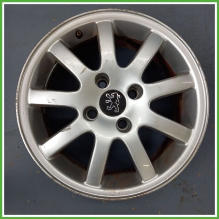 Cerchio Singolo in Lega PEUGEOT 206 (dal 09/1998 al 06/2009) 15 pollici 15" 6.5J 4x108 ET 28 originale usato al pz
