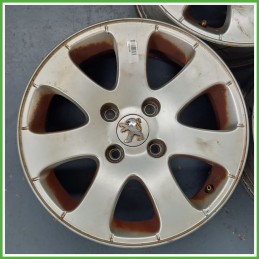 Cerchio Singolo in Lega PEUGEOT 307 (dal 04/2001 al 12/2006) 15 pollici 15" 6.0J 4x108 ET 27 originale usato al pz