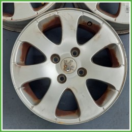Cerchio Singolo in Lega PEUGEOT 307 (dal 04/2001 al 12/2006) 15 pollici 15" 6.0J 4x108 ET 27 originale usato al pz