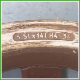 Cerchio Singolo in Lega PEUGEOT 206 (dal 09/1998 al 06/2009) 14 pollici 14" 5.5J 4x108 ET 34 originale usato al pz