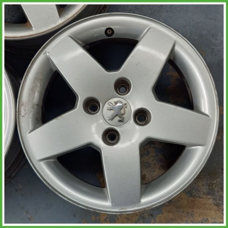 Cerchio Singolo in Lega PEUGEOT 207 (dal 04/2006 al 06/2009) 15 pollici 15" 6.0J 4x108 ET 23 originale usato al pz