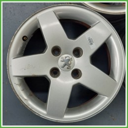 Cerchio Singolo in Lega PEUGEOT 207 (dal 04/2006 al 06/2009) 15 pollici 15" 6.0J 4x108 ET 23 originale usato al pz