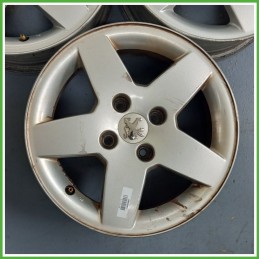 Cerchio Singolo in Lega PEUGEOT 207 (dal 04/2006 al 06/2009) 15 pollici 15" 6.0J 4x108 ET 23 originale usato al pz