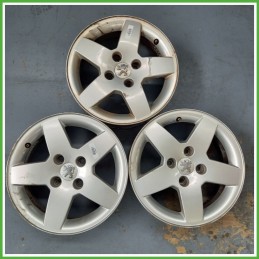 Cerchio Singolo in Lega PEUGEOT 207 (dal 04/2006 al 06/2009) 15 pollici 15" 6.0J 4x108 ET 23 originale usato al pz