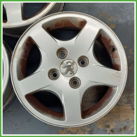 Cerchio Singolo in Lega PEUGEOT 206 (dal 09/1998 al 06/2009) 14 pollici 14" 5.5J 4x108 ET 34 originale usato al pz