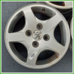 Cerchio Singolo in Lega PEUGEOT 206 (dal 09/1998 al 06/2009) 14 pollici 14" 5.5J 4x108 ET 34 originale usato al pz
