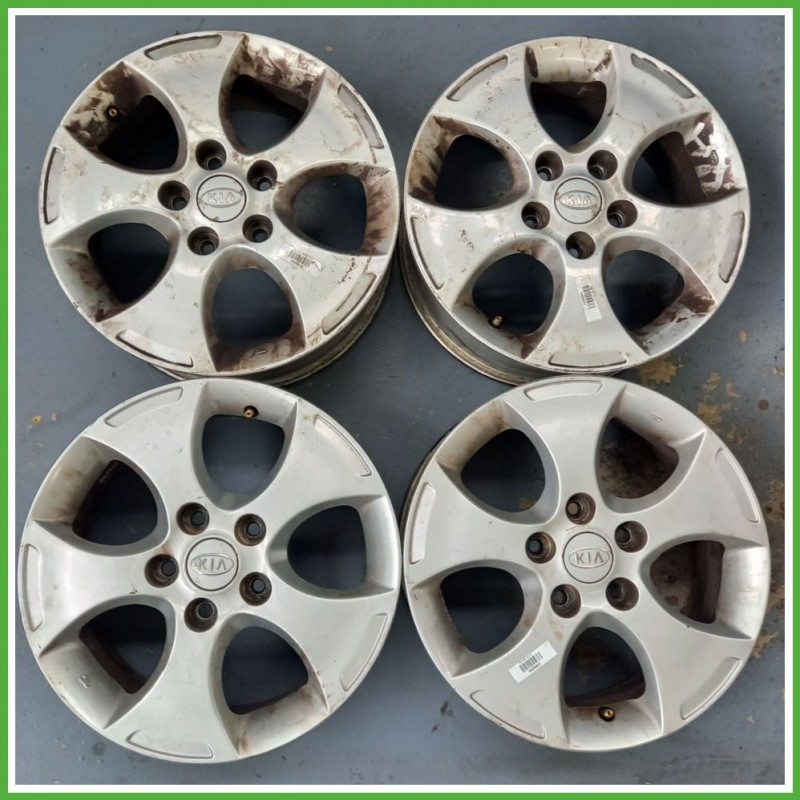 Cerchi in Lega KIA VENGA (dal 01/2010 al 06/2015) 16 pollici 16" 6.0J 5x114.3 ET 51 4pz originali usati