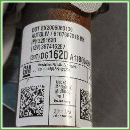 Airbag Laterale Destro DX OPEL ASTRA P10 1.4 610768701B 2009 2015 AUTOLIV