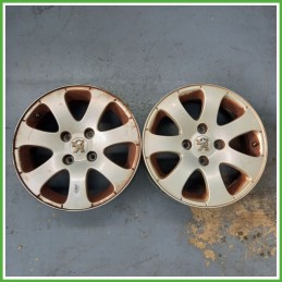 Cerchio Singolo in Lega PEUGEOT 307 (dal 04/2001 al 12/2006) 15 pollici 15" 6.0J 4x108 ET 27 originale usato al pz