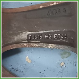 Cerchio Singolo in Lega MERCEDES-BENZ Classe A (W/C169) (dal 07/2004 al 04/2013) 15 pollici 15" 6.0J 5x112 ET 44 usato al pz