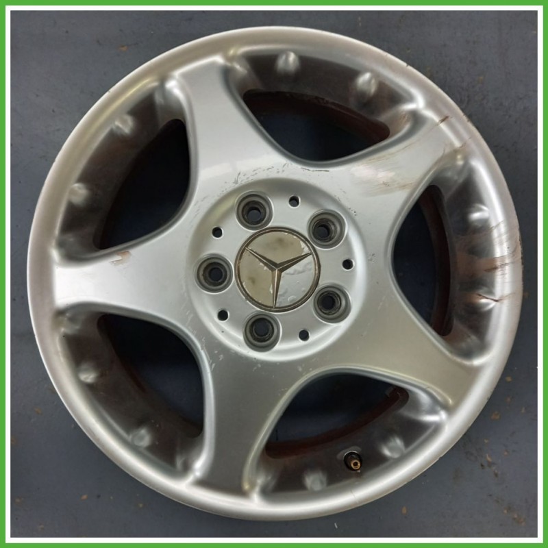 Cerchio Singolo in Lega MERCEDES-BENZ Classe A (W168) (dal 03/2001 al 06/2004) 16 pollici 16" 6.5J 5x112 ET 56 usato al pz