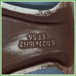 Cerchio Singolo in Lega MERCEDES-BENZ Classe A (W168) (dal 03/2001 al 06/2004) 16 pollici 16" 6.5J 5x112 ET 56 usato al pz