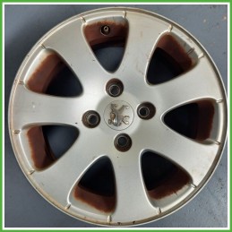 Cerchio Singolo in Lega PEUGEOT 307 (dal 04/2001 al 12/2006) 15 pollici 15" 6.0J 4x108 ET 27 originale usato al pz