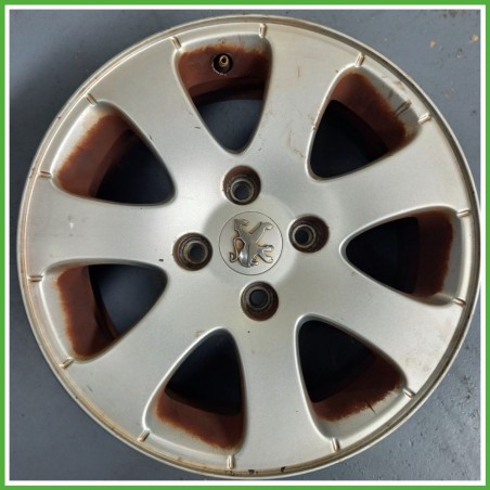 Cerchio Singolo in Lega PEUGEOT 307 (dal 04/2001 al 12/2006) 15 pollici 15" 6.0J 4x108 ET 27 originale usato al pz