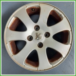 Cerchio Singolo in Lega PEUGEOT 307 (dal 04/2001 al 12/2006) 15 pollici 15" 6.0J 4x108 ET 27 originale usato al pz
