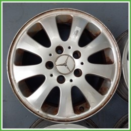 Cerchi in Lega MERCEDES-BENZ Classe A (W/C169) (dal 07/2004 al 04/2013) 15 pollici 15" 6.0J 5x112 ET 44 4pz originali usati