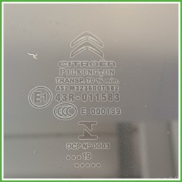 Cristallo Laterale Compasso Posteriore Destro DX CITROEN C4 CACTUS 5 Porte 9827623880 2018 2019 PILKINGTON