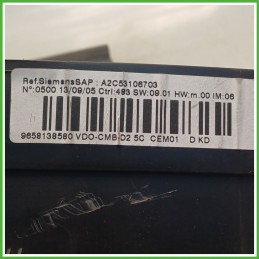 Quadro strumenti contachilometri tachimetro SIEMENS a2c53106703 PEUGEOT 407 2.0 16V 6106S9