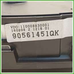 Quadro strumenti contachilometri tachimetro OPEL ASTRA T98 2.0 16V 9228780