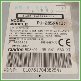 Autoradio CITROEN XSARA PICASSO 1.6 16V 6560S5 1999 2010 CITROEN 6560S5
