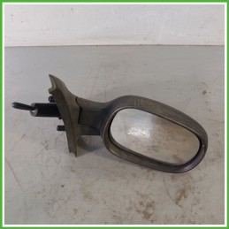 Specchio Specchietto Retrovisore Destro DX GOFFRATO RENAULT CLIO 2a Serie 2001 2010 SCHEFENACKER Originale Usato