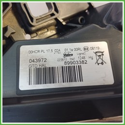 Faro Fanale Proiettore Anteriore Sinistro SX VALEO 89903382 RENAULT SCENIC 3a Serie 260606760R Usato