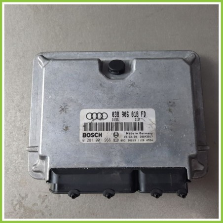 Centralina Motore Iniezione ECU BOSCH 0281001966 AUDI A4 8D 1.9 TDI 038906018FD Diesel 1994 2000