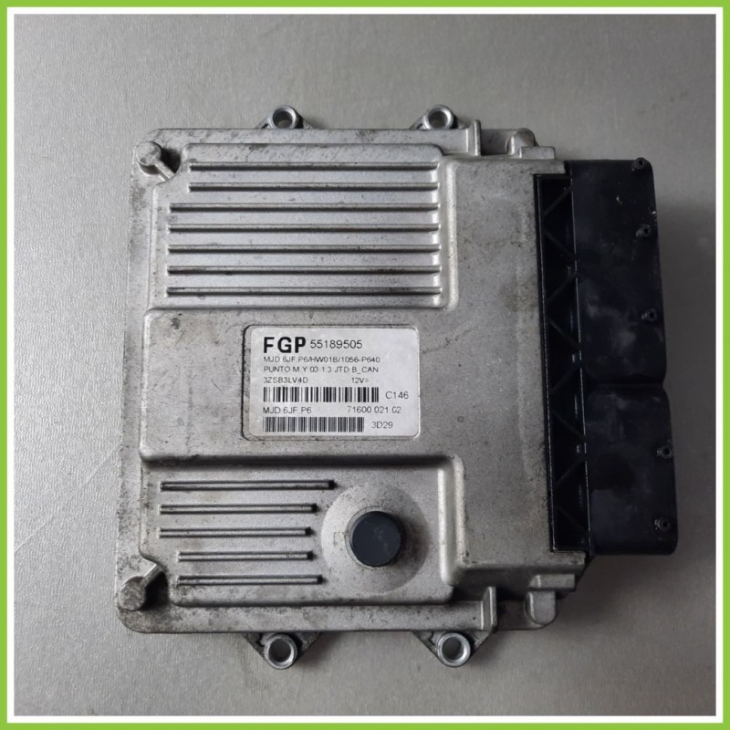 Centralina Motore Iniezione ECU MAGNETI MARELLI MJD6JF.P6 FIAT PUNTO 2U 1.3 MJT 16V 55189505 Diesel 2003 2007
