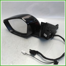 Specchio Specchietto Retrovisore Sinistro SX Nero Peugeot 308 3 Serie 2021 Psa 985644979V Originale Usato