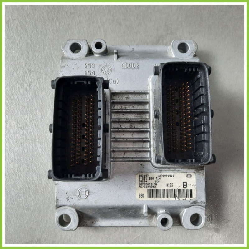 Centralina Motore Iniezione ECU BOSCH 0261206714 ALFA ROMEO 147 W8 1.6 16V TS CONNECT 735018130 Benzina 2000 2006
