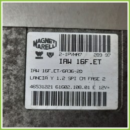 Centralina Motore Iniezione ECU MAGNETI MARELLI IAW16F.ET LANCIA Y 1.2 LE 46521221 Benzina 1996 2000