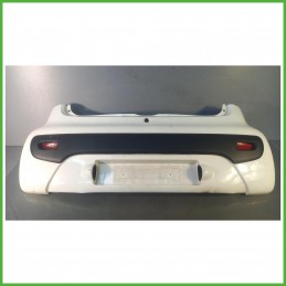 Paraurti Posteriore Peugeot 107 Berlina 5 Porte Bianco 7410Y8 2005-2012 Originale Usato