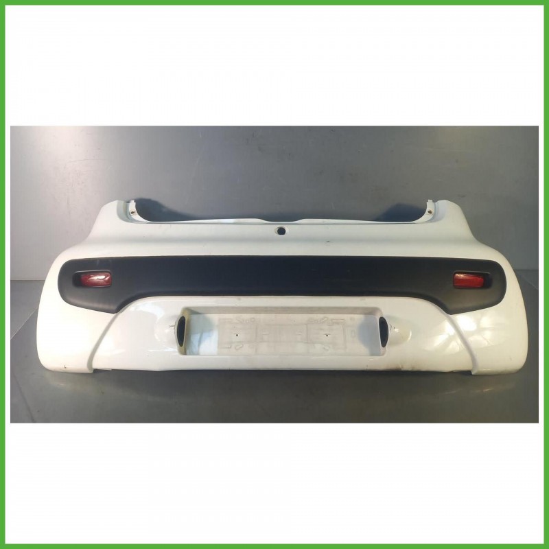 Paraurti Posteriore Peugeot 107 Berlina 5 Porte Bianco 7410Y8 2005-2012 Originale Usato