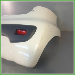 Paraurti Posteriore Peugeot 107 Berlina 5 Porte Bianco 7410Y8 2005-2012 Originale Usato