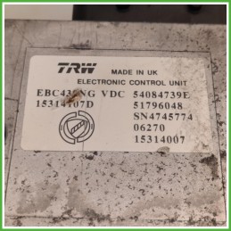 Centralina ABS Modulo Pompa Trw 15314007 71748402 Fiat Croma 2 Serie 2005-2007 Originale Usato