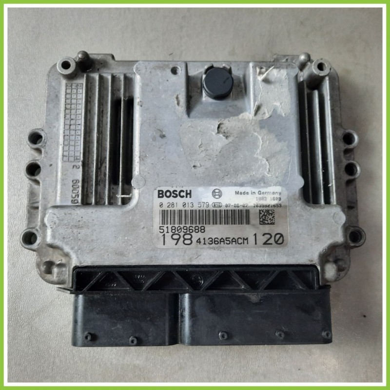 Centralina Motore Iniezione ECU BOSCH 0281013579 FIAT BRAVO 3L 1.9 MJT 51809688 Diesel 2007 2010