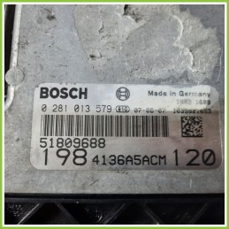 Centralina Motore Iniezione ECU BOSCH 0281013579 FIAT BRAVO 3L 1.9 MJT 51809688 Diesel 2007 2010
