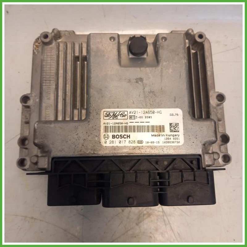 Centralina Motore Iniezione ECU Bosch AV2112A650HG Ford Fiesta 6 Serie 1.6 TDCi 1846927 Gasolio 2010-2012