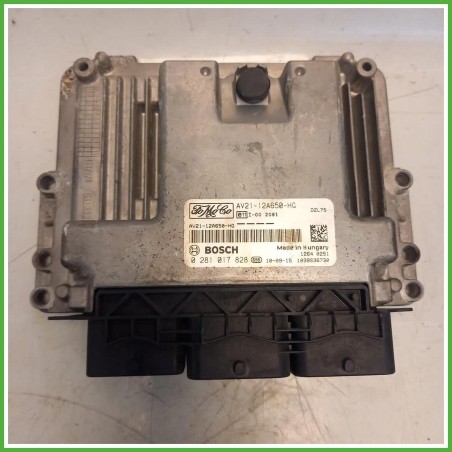 Centralina Motore Iniezione ECU Bosch AV2112A650HG Ford Fiesta 6 Serie 1.6 TDCi 1846927 Gasolio 2010-2012