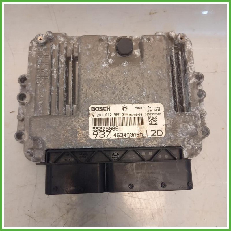 Centralina Motore Iniezione ECU Bosch 0281012965 Alfa Romeo 147 2 Serie 1.9 JTD Distinctive 55204755 Gasolio 2005-2010