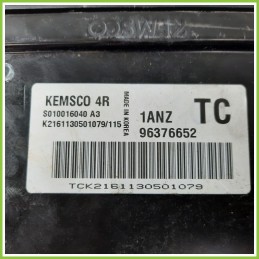 Centralina Motore Iniezione ECU DAEWOO KEMSCO4R CHEVROLET (DAEWOO) KALOS T200 1.2 96376652 Benzina 2002 2005