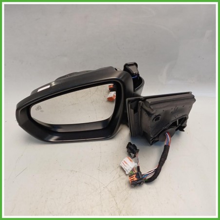 Specchio Specchietto Retrovisore Sinistro SX Nero Peugeot 3008 2 Serie 2020-2023  Originale Usato