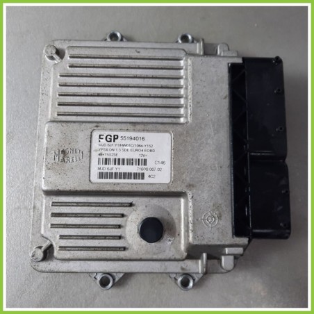 Centralina Motore Iniezione ECU MAGNETI MARELLI MJD6JF.Y1 LANCIA YPSILON TE 1.3 16V 51kw 55194016 2003 2006