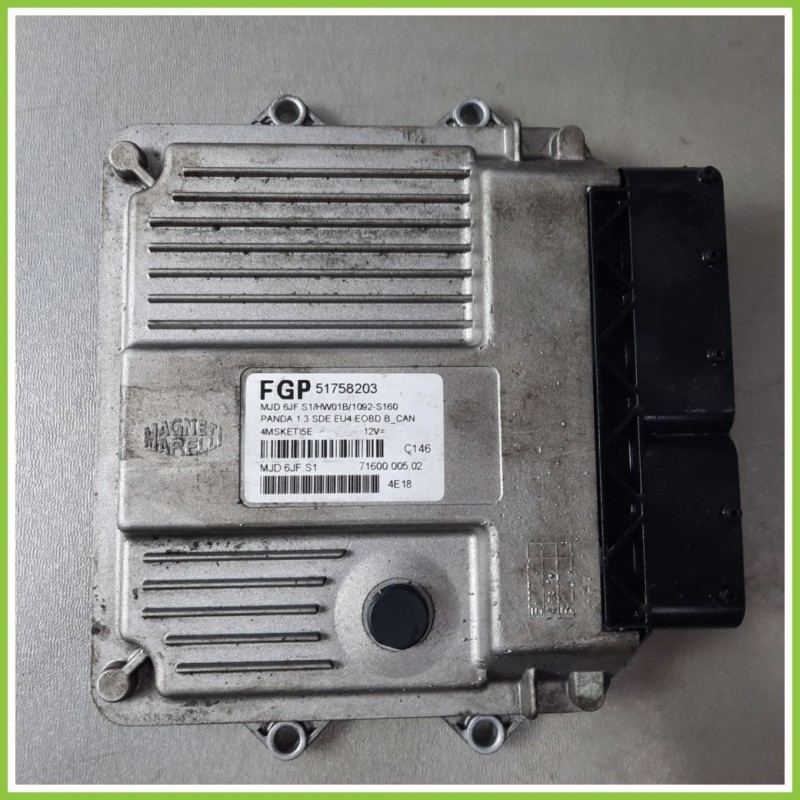 Centralina Motore Iniezione ECU MAGNETI MARELLI MJD6JF.S1 FIAT PANDA 2Q 1.3 MJ 16V DYNAMIC 51758203 Diesel 2003 2010