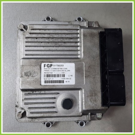 Centralina Motore Iniezione ECU MAGNETI MARELLI MJD6JF.S1 FIAT PANDA 2Q 1.3 MJ 16V DYNAMIC 51758203 Diesel 2003 2010