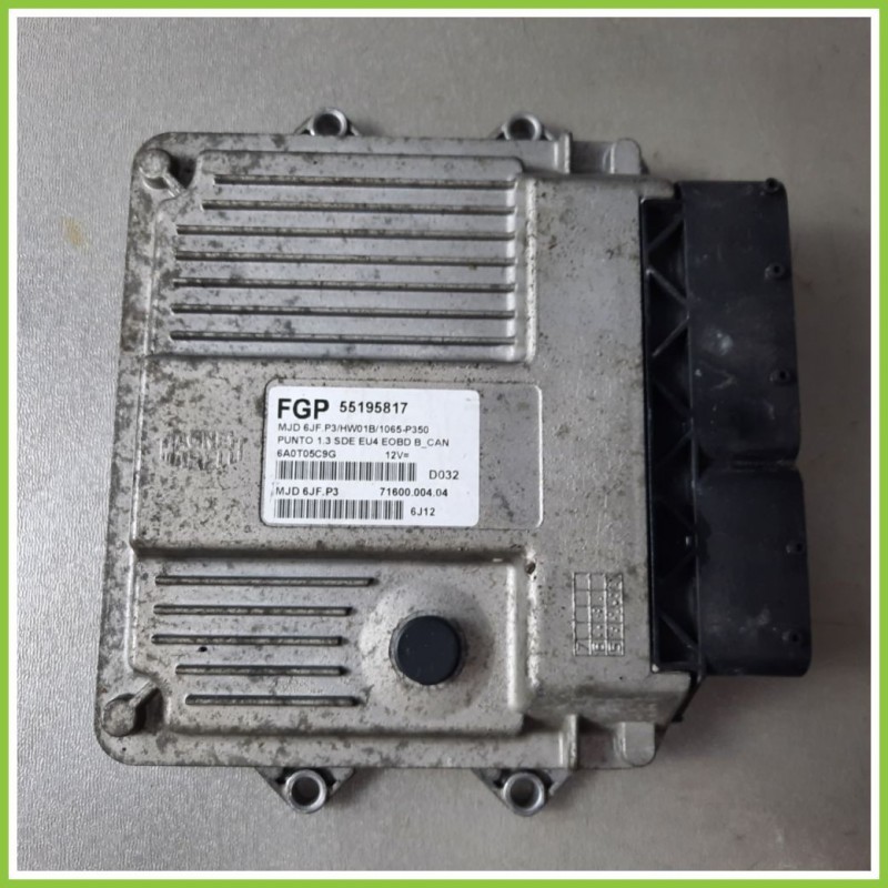 Centralina Motore Iniezione ECU MAGNETI MARELLI MJD6JF.P3 FIAT PUNTO CLASSIC 2U 1.3 MJT 55195817 Diesel 2007 2011